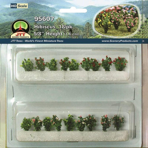 JTT Scenery 95607 HO scale Hibiscus (18 Pack) (8324641915117)