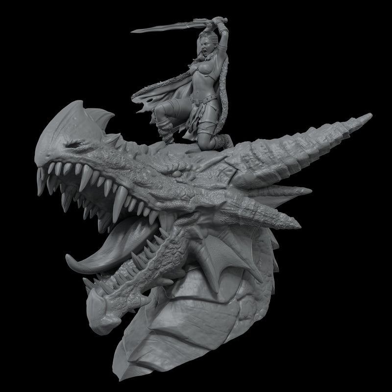 Scale 75 STCR-009 Busts The Chronicles of Run Thaal Dragon Fury 1:12