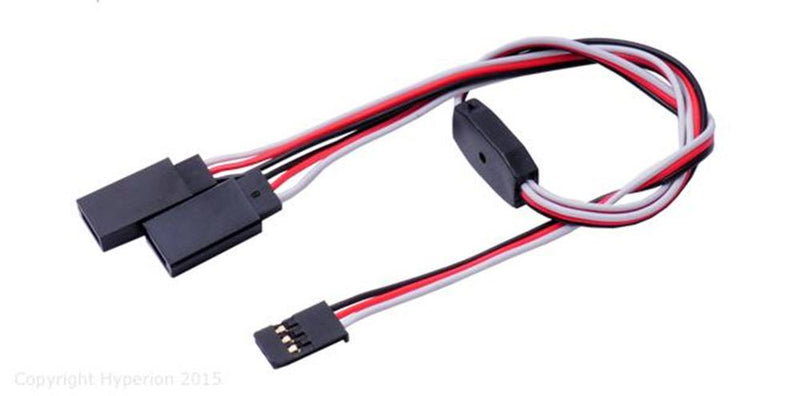 Hyperion HP-WR-FU150Y-LT Lightweight Servo Y Connector Harness 150mm (Futaba) - Hobby City NZ
