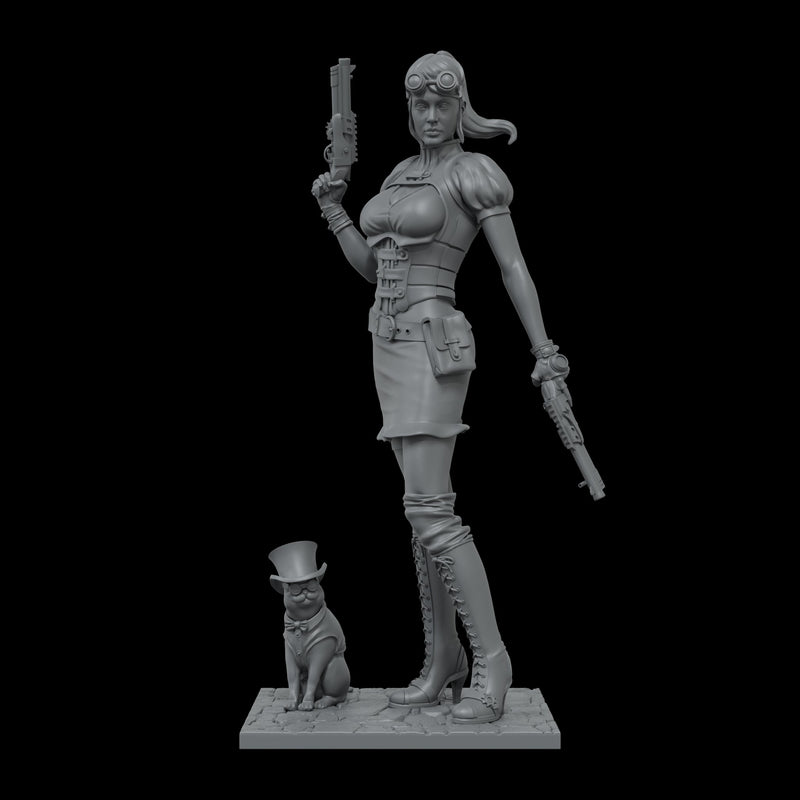 Scale 75 SWS-008 Figures Steampunk Wargames Brigitte Lafayette 35mm