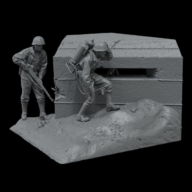 Scale 75 SW35-051 Figures Warfront Bunker Run (The Pacific 1944-1945) 35mm