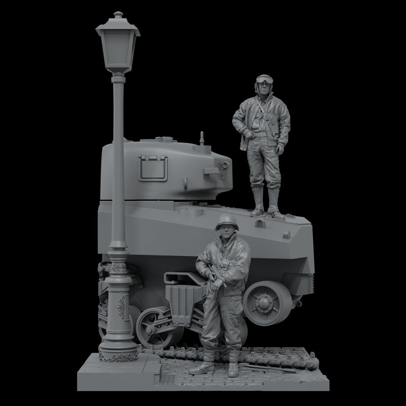 Scale 75 SW35-054 Figures Warfront Brocken Tracks (Nw Europe 1944-45) 35mm