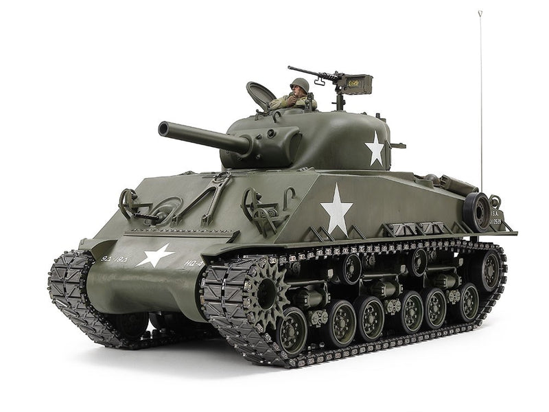 Tamiya 56048 1/16 M4 Sherman 105mm Howitzer Scale Electric RC Tank (Mechanical Steering System)