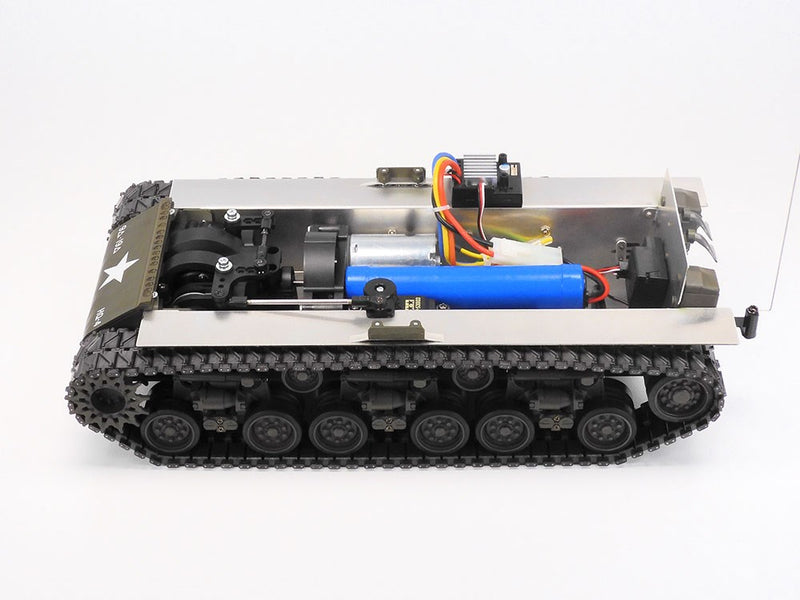 Tamiya 56048 1/16 M4 Sherman 105mm Howitzer Scale Electric RC Tank (Mechanical Steering System)