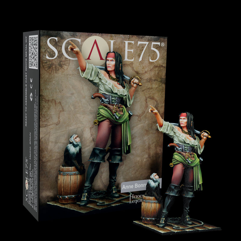 Scale 75 SCH-008 Figures Heroes and Legends Anne Bonny 75mm