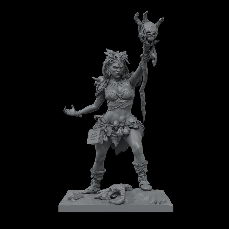 Scale 75 SCF-017 Figures Scale World Fantasy Aruh Ka The Shaman Orc 75mm