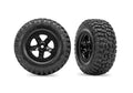 Traxxas SCT Black Wheels with BFGoodrich Tyres Short Course RC Wheel & Tyre Set 1/10 Scale