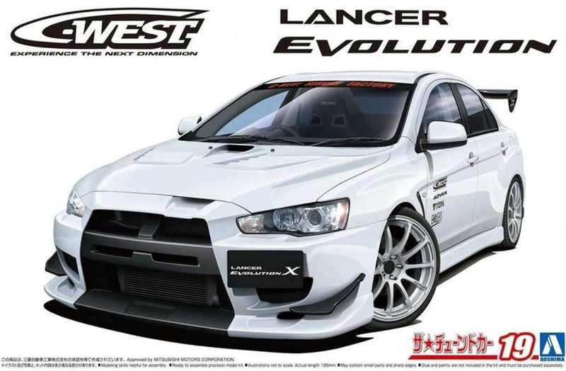 Aoshima 6929 1/24 C-WEST LANCER EVO X CZ4A07 (9201978343661)
