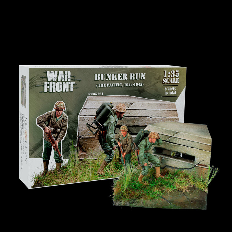 Scale 75 SW35-051 Figures Warfront Bunker Run (The Pacific 1944-1945) 35mm