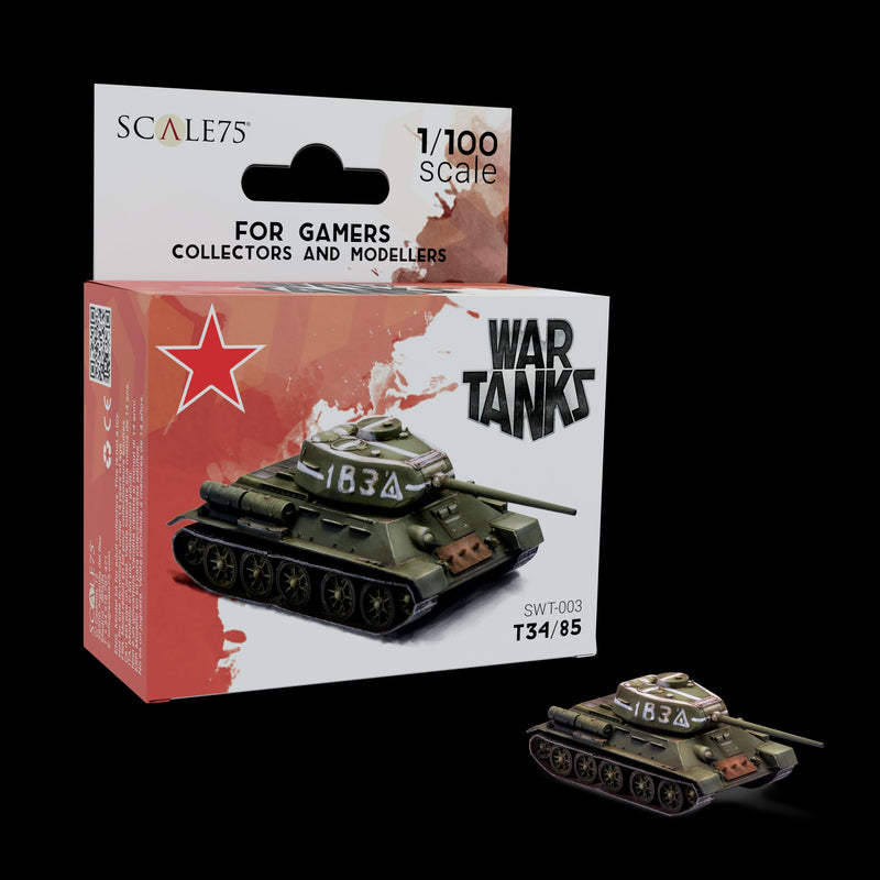 Scale 75 SWT-003 Figures War Tanks T34/85 1:100