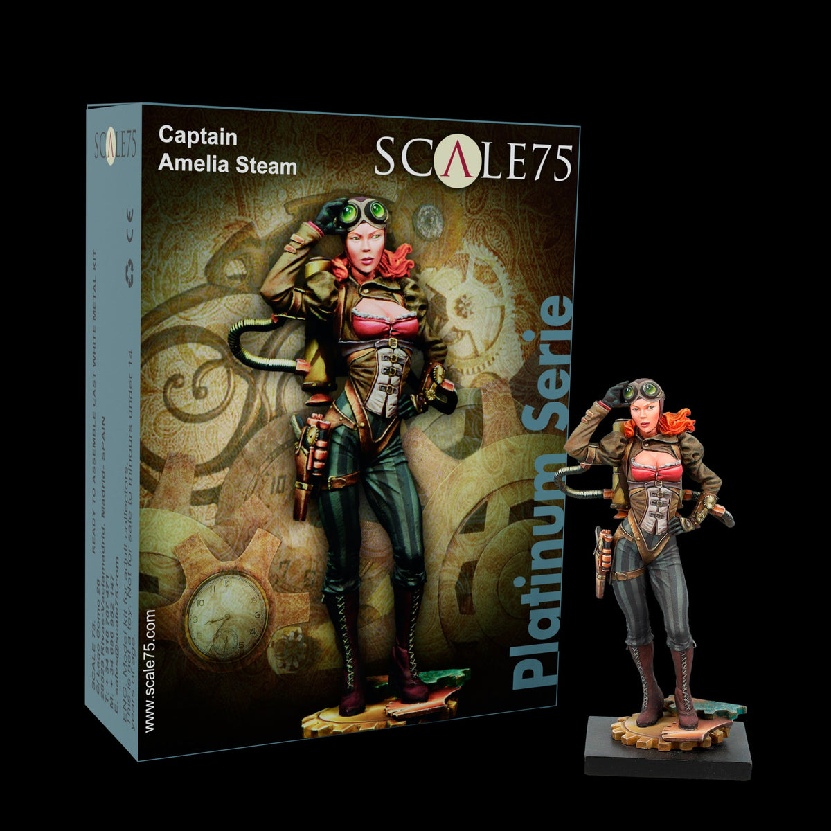 Scale 75 SPS-003 Figures Platinum Captain Amelia Steam 75mm — Hobby City NZ