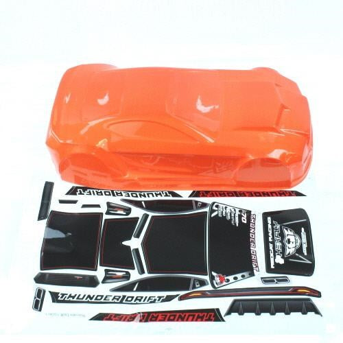 Redcat Racing BS204-008O Orange body w/sticker (7654637338861)