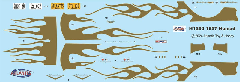 Atlantis Models AMCH1260 1/25 57 Chevy Nomad