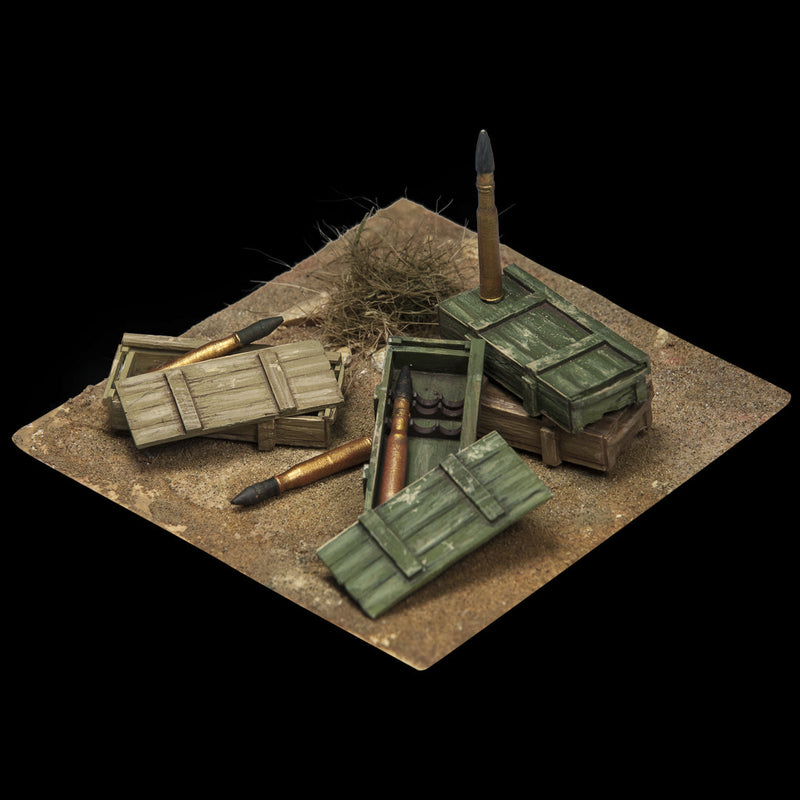 Scale 75 SW35-005 Figures Warfront German Supplies Ammo Boxes And Ammunitions 35mm