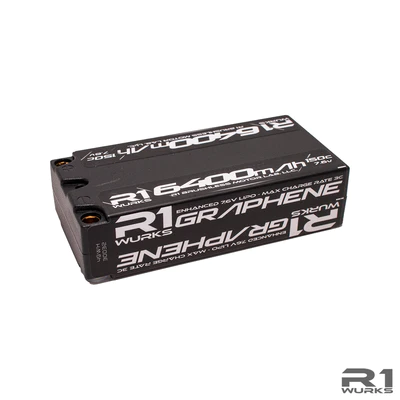 R1 Wurks R1030032 6400mah 150c 7.6v Shorty Pack Lipo Battery - Hobby City NZ (8499677200621)