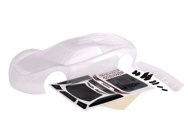 Traxxas 6413 BODY XO-1 CLEAR W/WING