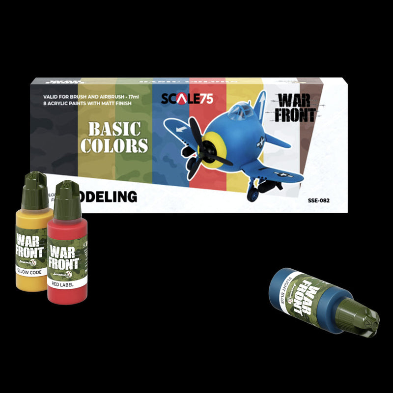 Scale 75 SSE-082 Warfront Set Basic Colors Paint Set