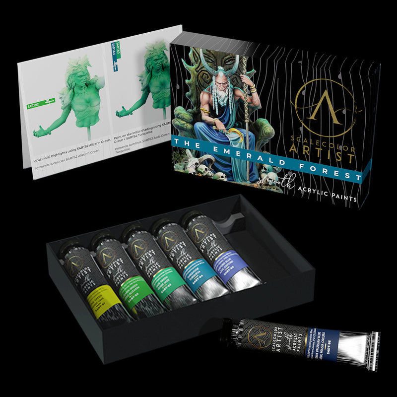 Scale 75 SSAR-012 Scalecolor Artist The Emerald Forest Paint Set