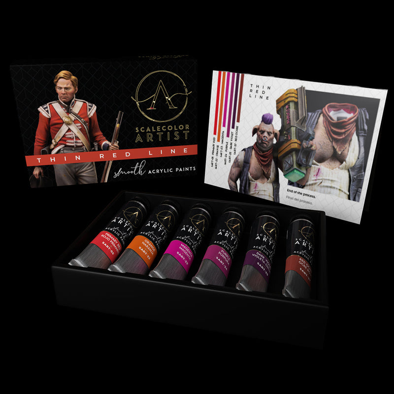 Scale 75 SSAR-005 Scalecolor Artist Thin Red Line Paint Set