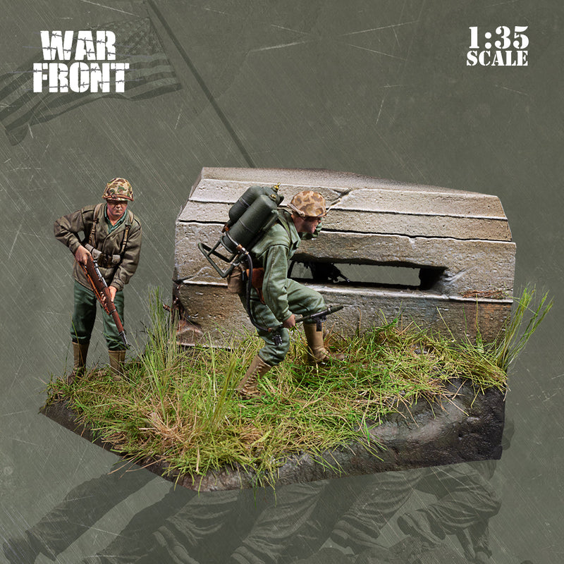 Scale 75 SW35-051 Figures Warfront Bunker Run (The Pacific 1944-1945) 35mm