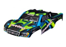 Traxxas 6844-GRN BODY SLASH 4X4 GRN/BLUE CLIPLESS