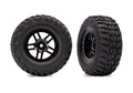 Traxxas Assembled Glued SCT Split-Spoke Black Kumho RC Wheel &amp; Tyre Set - 6874 - TRX6874-BLK