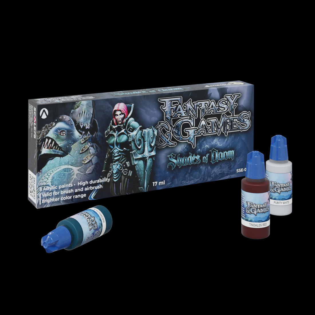 Scale 75 SSE-019 Fantasy Colours Shades Of Doom Paint Set — Hobby City NZ
