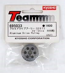 Kyosho 695033 V1RR Alum.Drive Pulley 25T (7515656028397)