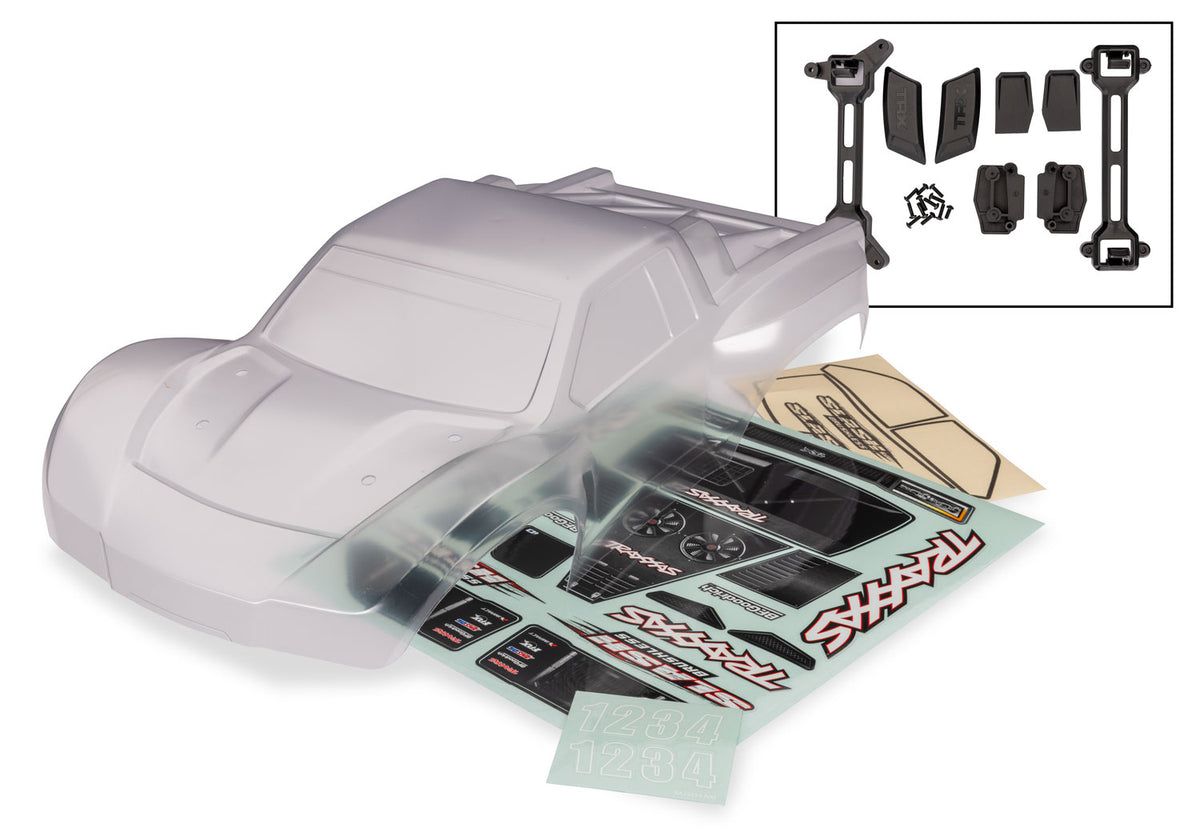 Traxxas Slash 4X4 Heavy Duty RC Car Body with Window Masks &amp; Decal Sheets - 6958R - TRX6958R