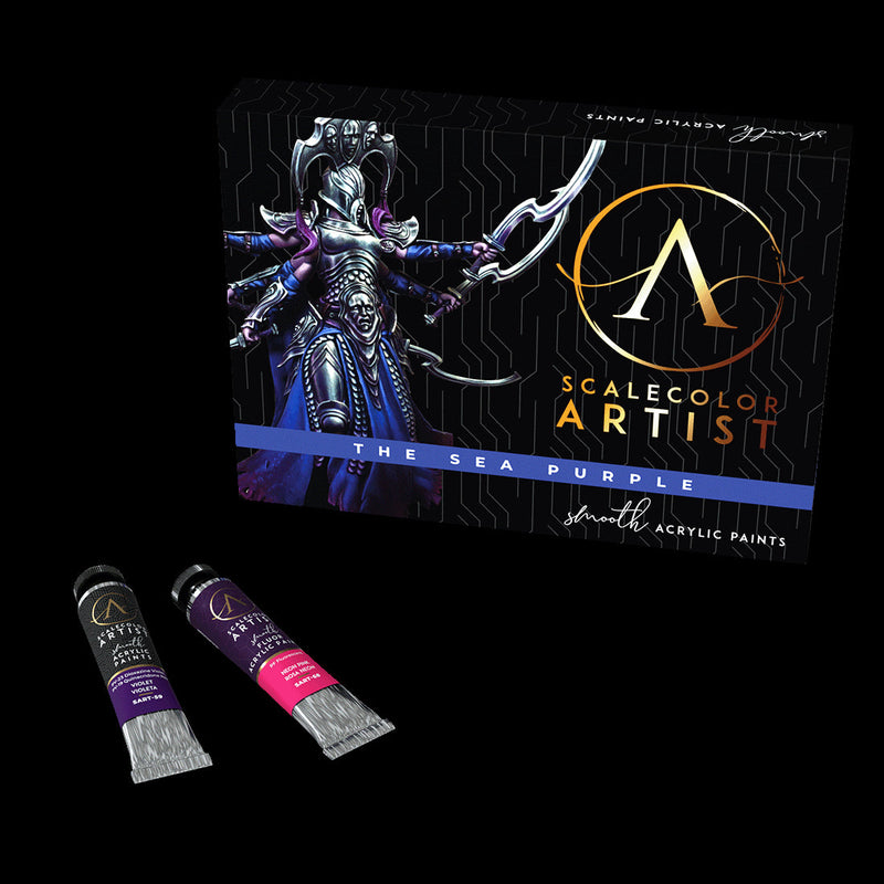 Scale 75 SSAR-025 Scalecolor Artist The Sea PurpplePaint Set