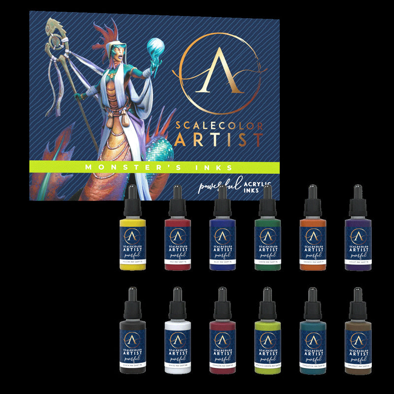 Scale 75 SSAR-027 Scalecolor Artist Monster S InkPaint Set