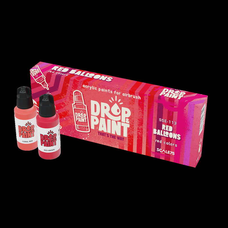 Scale 75 SSE-113 Drop and Paints Red Balloons Paint Set