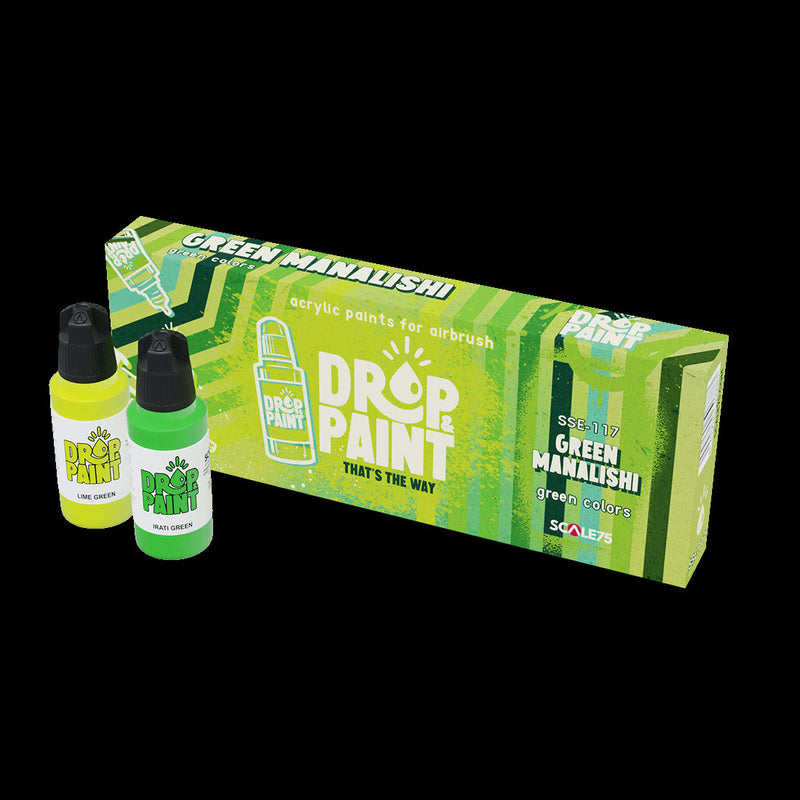 Scale 75 SSE-117 Drop and Paints Green Manalishi Paint Set