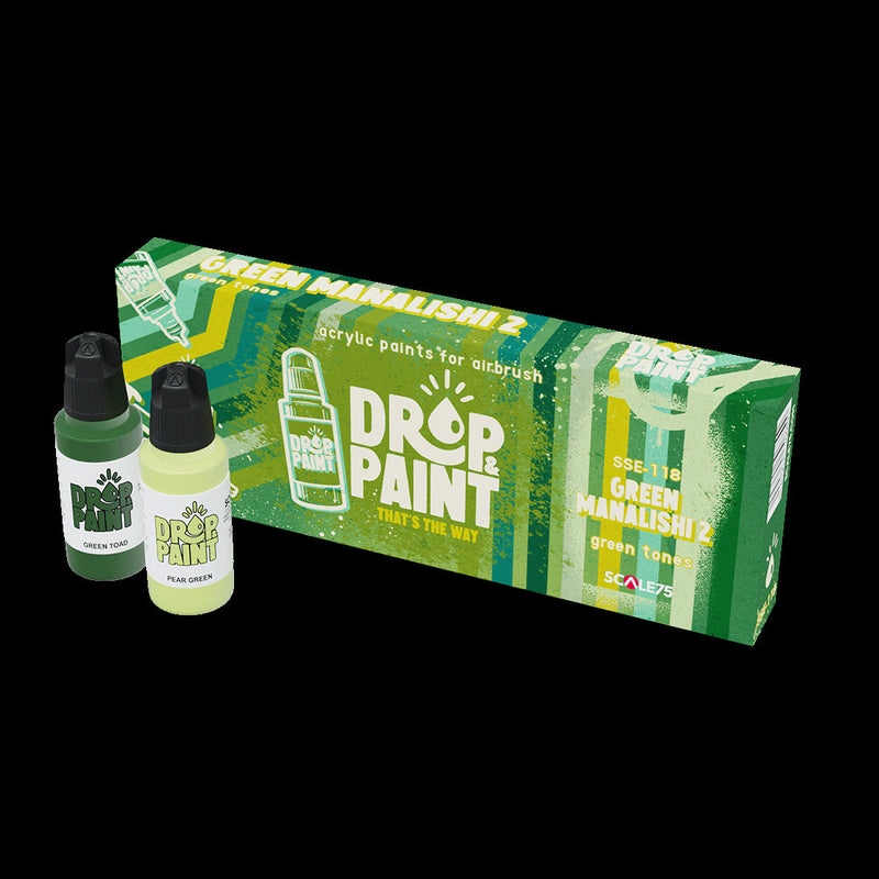 Scale 75 SSE-118 Drop and Paints Green Manalishi 2 Paint Set