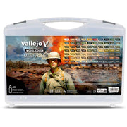 Vallejo 70253 Military Case. Includes: 76 Colors + 4 auxiliaries selected for camouflage schemes & military uniforms - 80 Colors case (8938282057965)