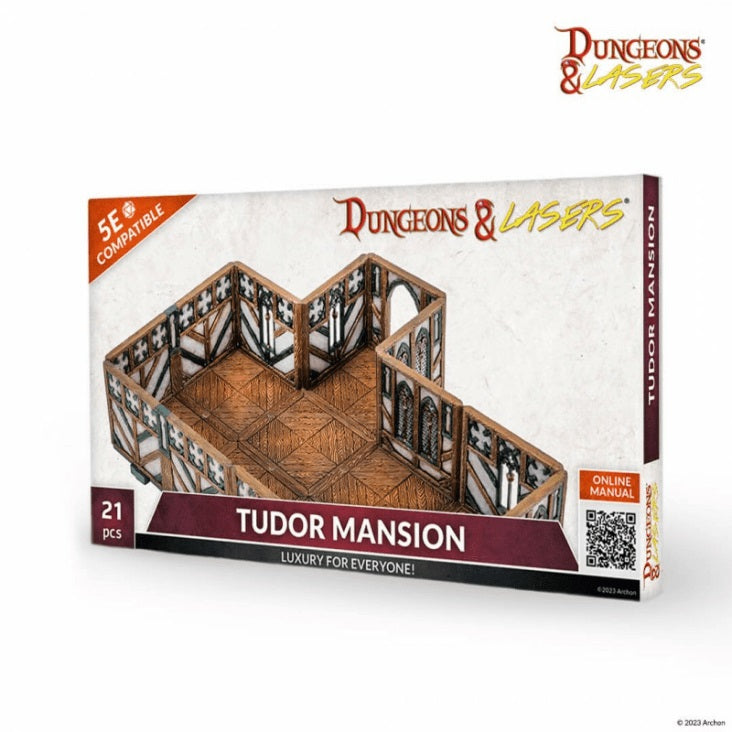 Archon Studio Dungeons & Lasers: Expansion Bits - Tudor Mansion Wargaming Terrain