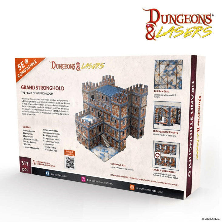 Archon Studio Dungeons & Lasers: Starter Sets - Grand Stronghold Terrain Set (3)