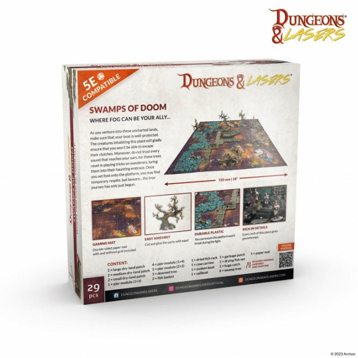 Archon Studio Dungeons & Lasers: Starter Sets - Swamps Of Doom Terrain Kit (2)