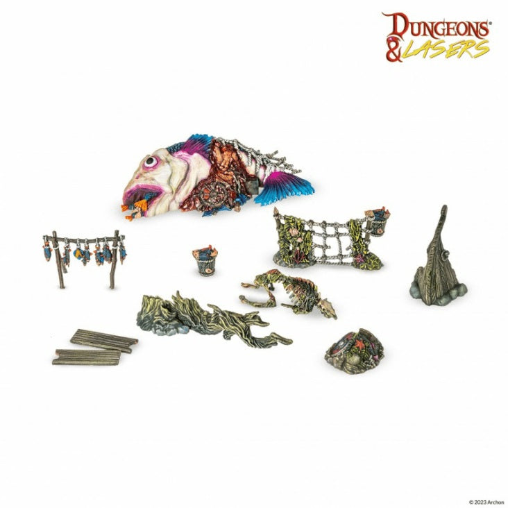 Archon Studio Dungeons & Lasers: Starter Sets - Swamps Of Doom Terrain Kit (3)