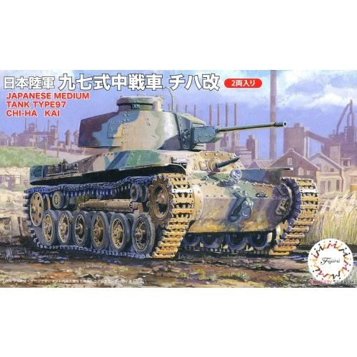 Fujimi 762395 1/76 IJA Type 97 Chi-Ha Kai (2 Tank Set) (9075207766253)