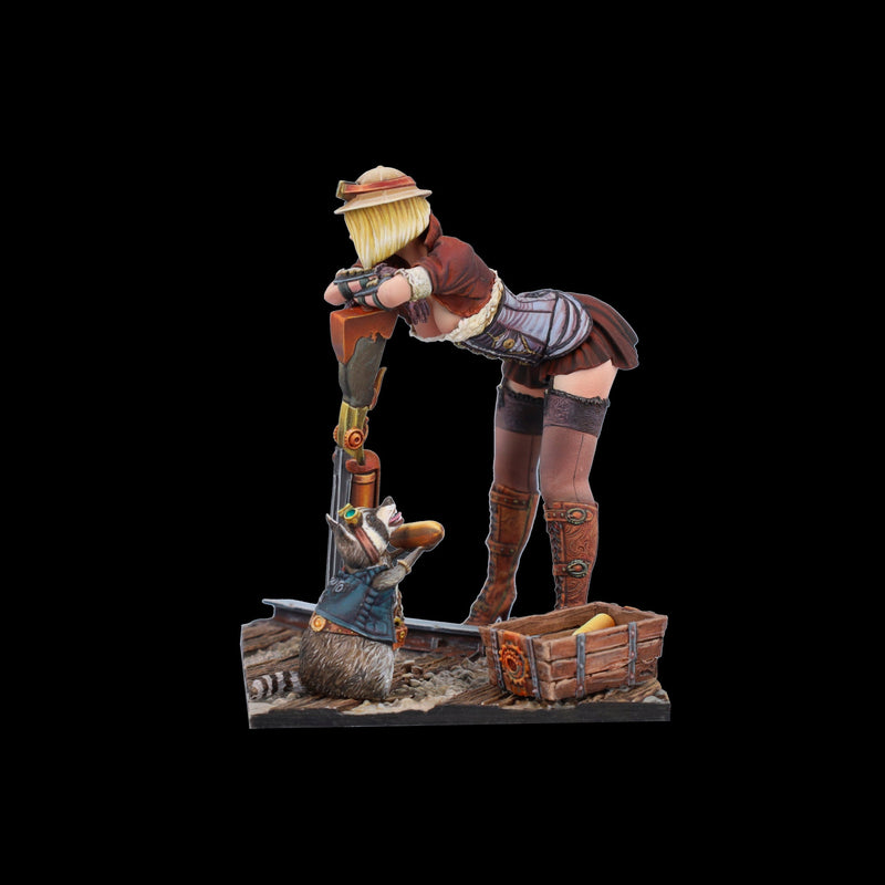 Scale 75 SSP-016 Figures Steam Wars Audrey D. & Rumblepop  75mm