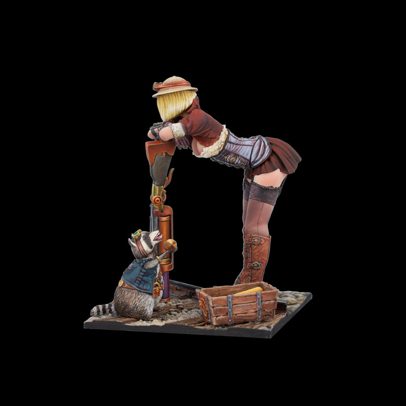 Scale 75 SSP-016 Figures Steam Wars Audrey D. & Rumblepop  75mm