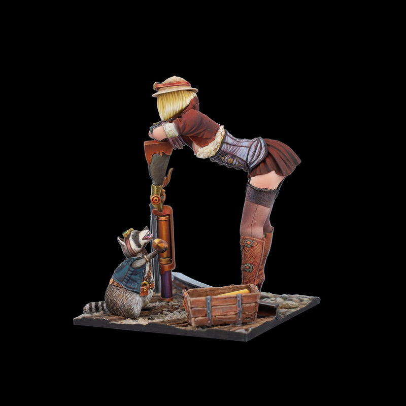 Scale 75 SSP-016 Figures Steam Wars Audrey D. & Rumblepop  75mm