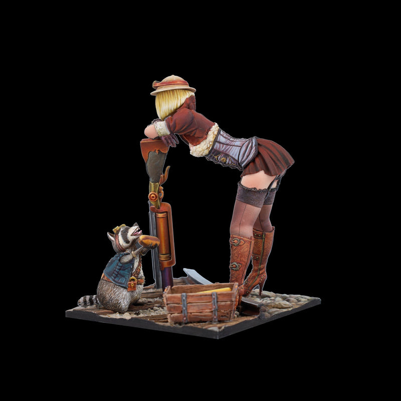 Scale 75 SSP-016 Figures Steam Wars Audrey D. & Rumblepop  75mm