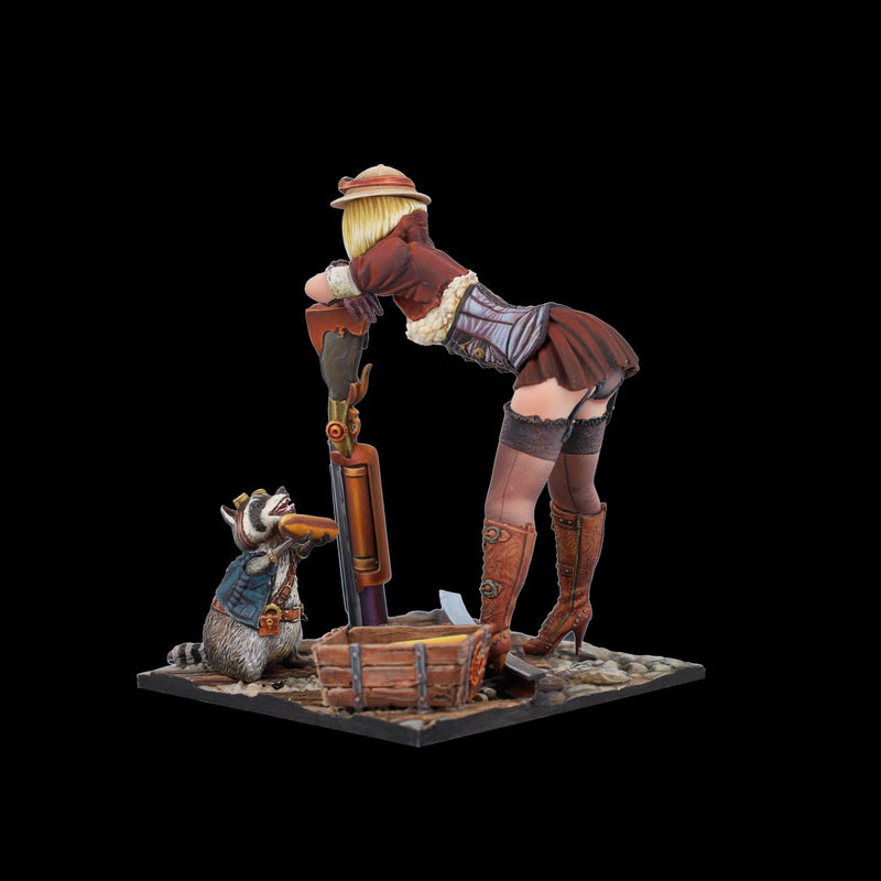 Scale 75 SSP-016 Figures Steam Wars Audrey D. & Rumblepop  75mm