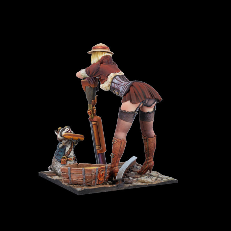 Scale 75 SSP-016 Figures Steam Wars Audrey D. & Rumblepop  75mm