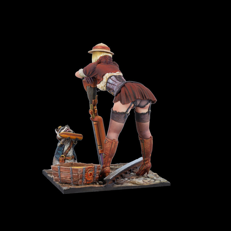 Scale 75 SSP-016 Figures Steam Wars Audrey D. & Rumblepop  75mm