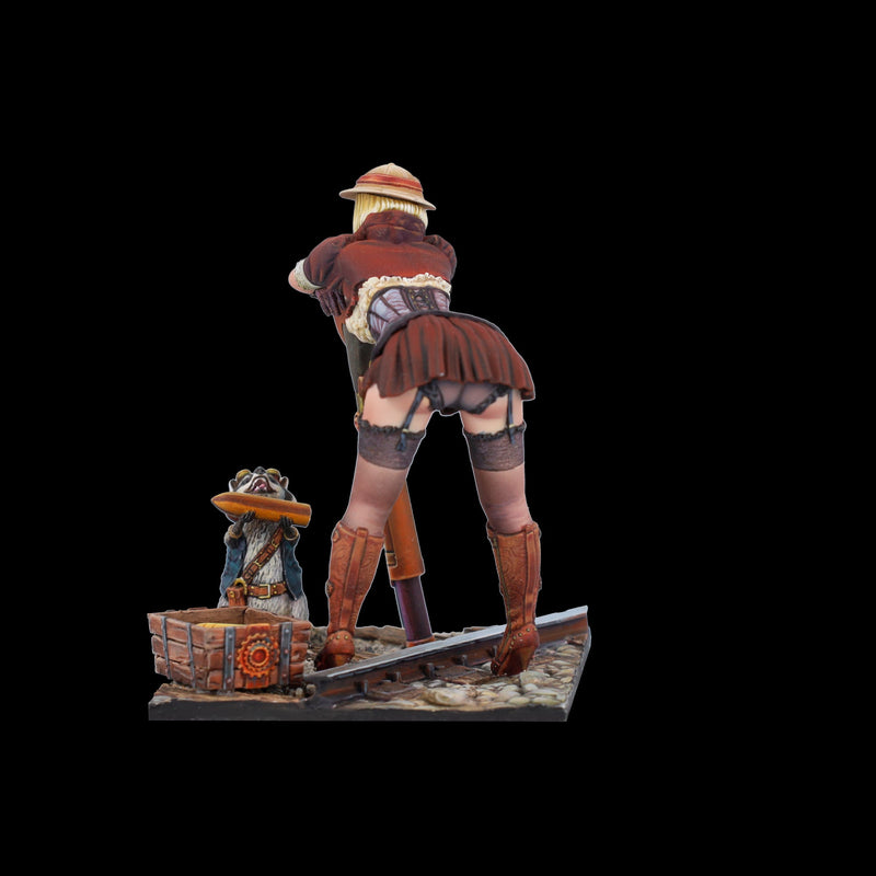 Scale 75 SSP-016 Figures Steam Wars Audrey D. & Rumblepop  75mm