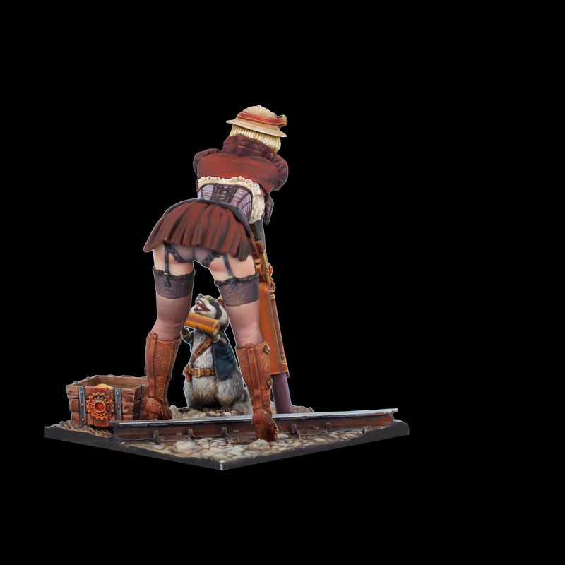 Scale 75 SSP-016 Figures Steam Wars Audrey D. & Rumblepop  75mm