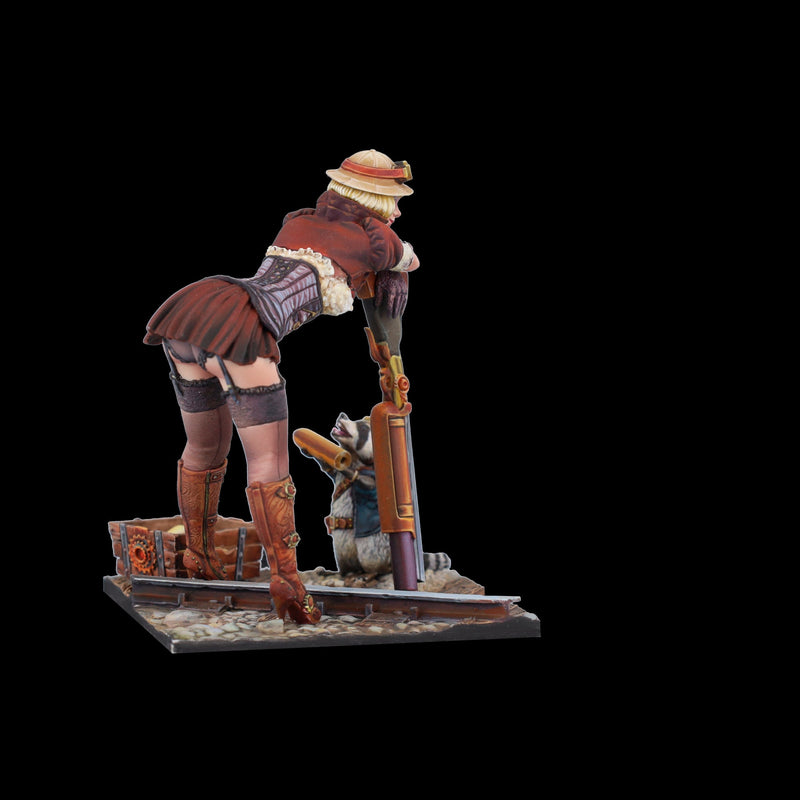 Scale 75 SSP-016 Figures Steam Wars Audrey D. & Rumblepop  75mm